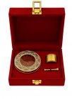 Premium Maroon Color Velvet Saffron Gift Box | 10g